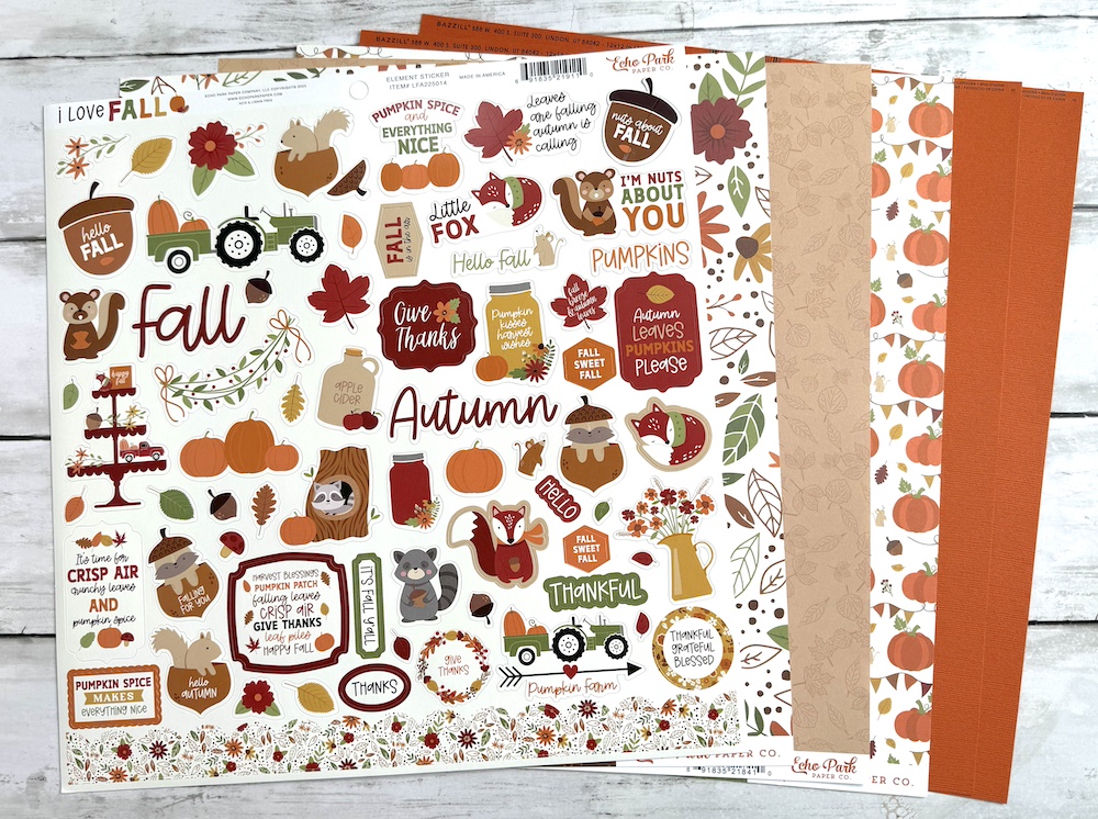 ECHO PARK I LOVE FALL SINGLE SHOT KIT:$7.50