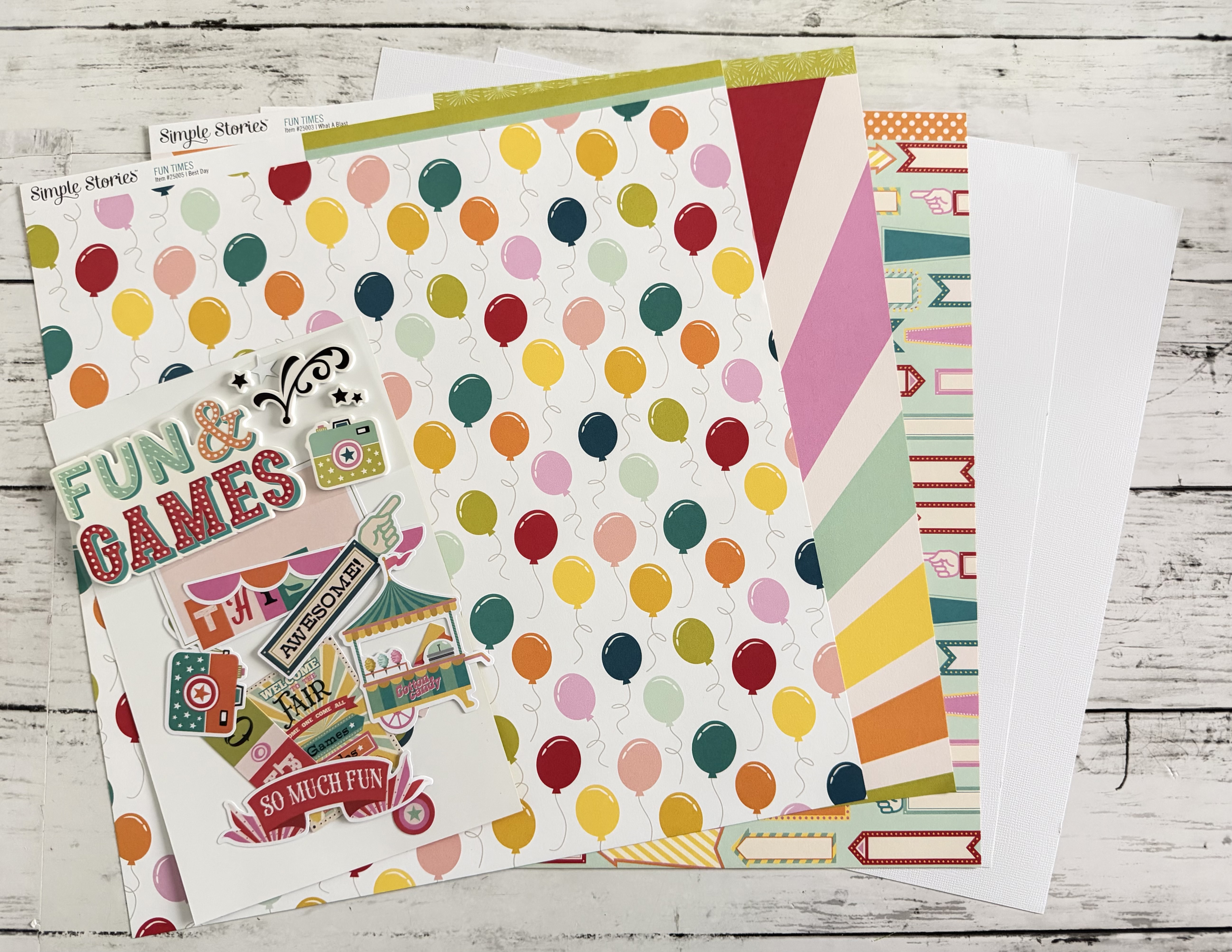 SIMPLE STORIES FUN TIMES SINGLE SHOT KIT:$7.50