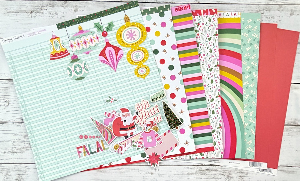 SIMPLE STORIES HARD CANDY CHRISTMAS SINGLE SHOT KIT:$10.50