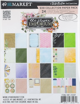 49TH AND MARKET THE FLOWER EMPORIUM 6X8 COLLECTION PAPER PACK:$12.99