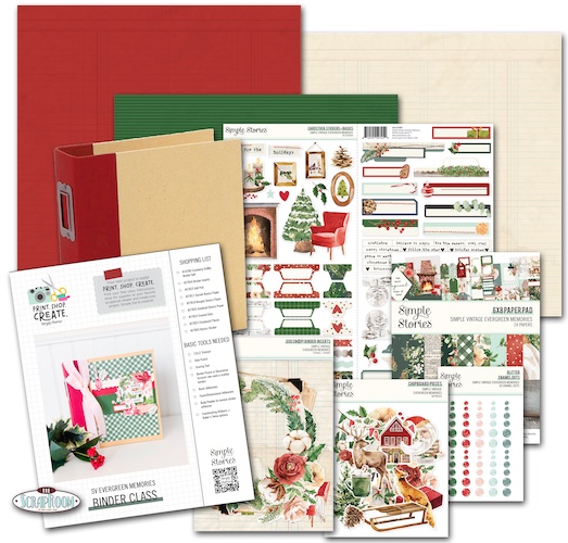 SIMPLE STORIES EVERGREEN MEMORIES BINDER CLASS:$59.00