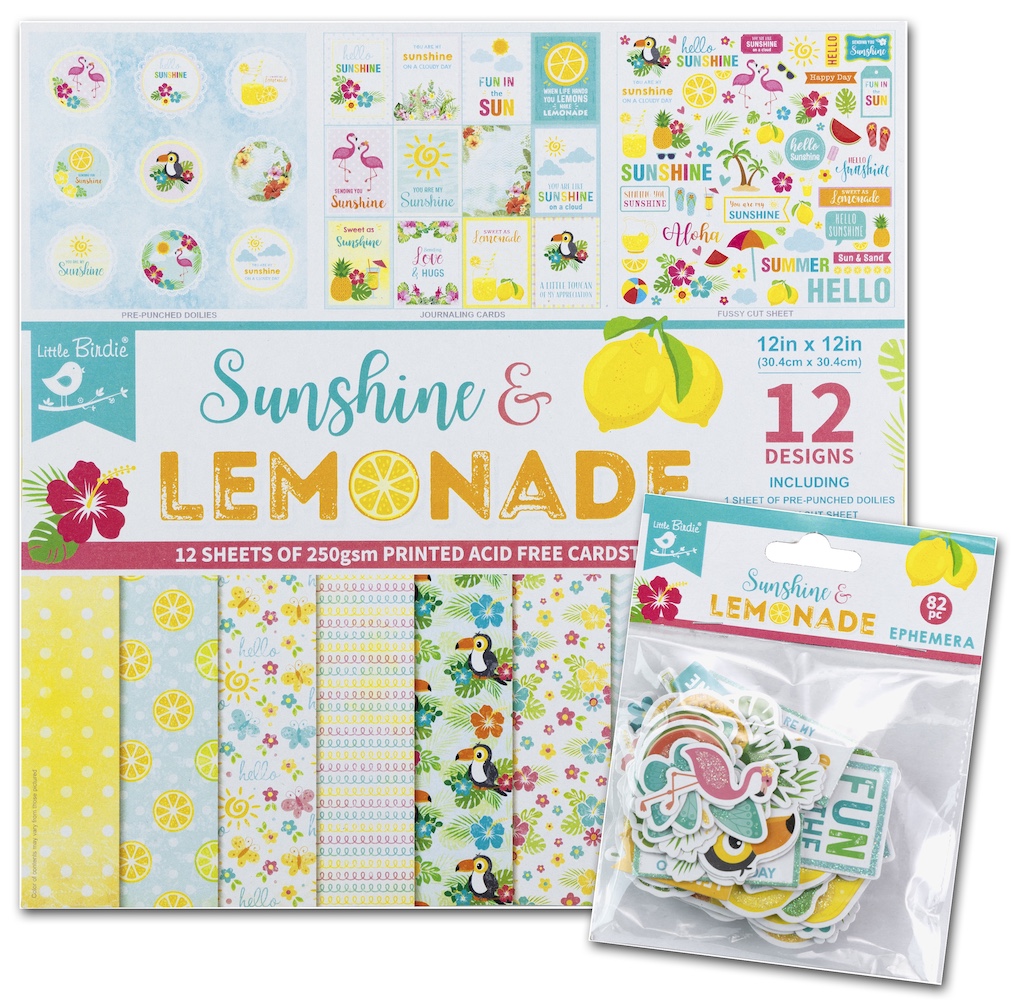LITTLE BIRDIE SUNSHINE & LEMONADE 12X12 BUNDLE;$11.00 <span class='red' style='font-weight:bold;'>SALE: $7.69</span>
