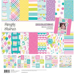 SIMPLE STORIES MAGICAL BIRTHDAY PAPER COLLECTION:$14.00