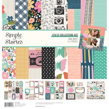 SIMPLE STORIES TAKE NOTE 12X12 COLLECTION;$18.50