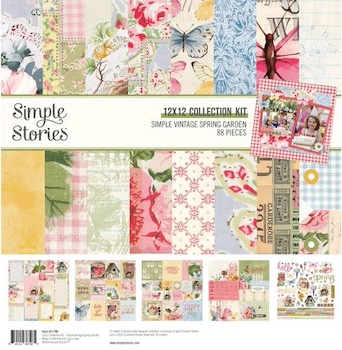 SIMPLE STORIES SIMPLE VINTAGE SPRING GARDEN COLLECTION:$17.50