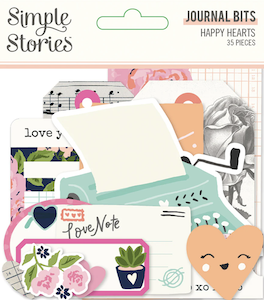 SIMPLE STORIES HAPPY HEARTS BITS & PIECES:$5.25