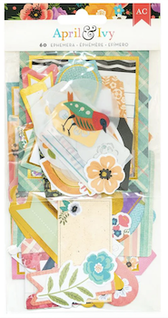 AMERICAN CRAFTS APRIL & IVY EPHEMERA;$5.50