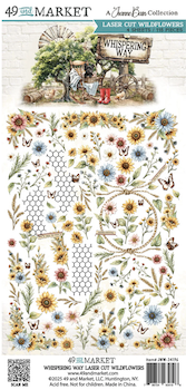 49 & MARKET WHISPERING WAY LASER CUT WILDFLOWERS:$8.50