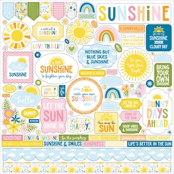 ECHO PARK YOU ARE MY SUNSHINE STICKER SHEET:$4.00