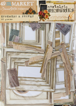 49 & MARKET NOSTALGIC MEMORIES EPHEMERA & FRAMES :$8.50