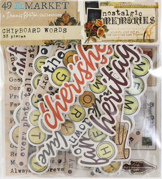 49 & MARKET NOSTALGIC CHIPBOARD PIECES:$6.50