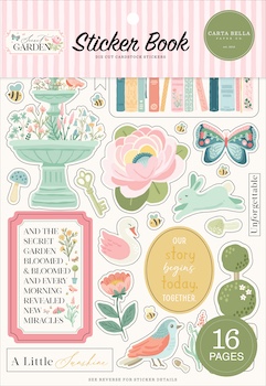 CARTA BELLA SECRET GARDEN STICKER BOOK:$14.50
