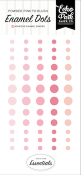 ECHO PARK POWDER PINK ENAMEL DOTS:$4.50