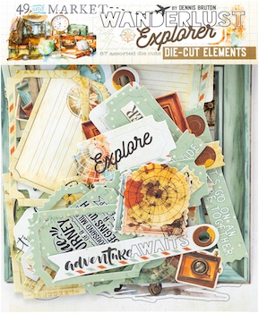 49TH & MARKET WANDERLUST EXPLORER DIE-CUT ELEMENTS:$7.95