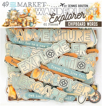 49TH & MARKET WANDERLUST EXPLORER DIE-CUT ELEMENTS:$6.95