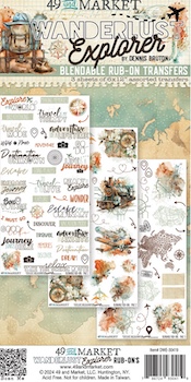 49TH & MARKET WANDERLUST EXPLORER BLENDABLE RUB-ON TRANSFERS:$9.95