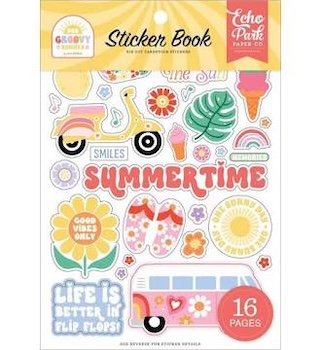 ECHO PARK OUR GROOVY SUMMER STICKER BOOK:$14.50