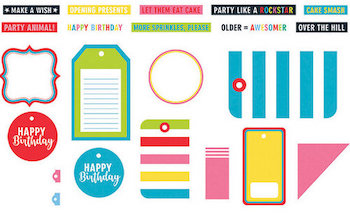FANCY PANTS CAKE SMASH TAGS & LABELS; $2.99 <span class='red' style='font-weight:bold;'>SALE: $2.09</span>