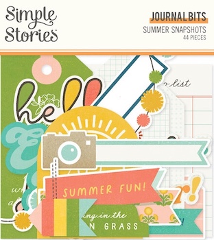SIMPLE STORIES JOURNAL BITS SUMMER SNAPSHOTS;$5.50