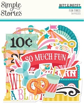SIMPLE STORIES FUN TIMES BITS & PIECES:$5.50