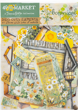 49 AND MARKET BOTANICAL BUZZ DIE CUT ELEMENTS:$8.50