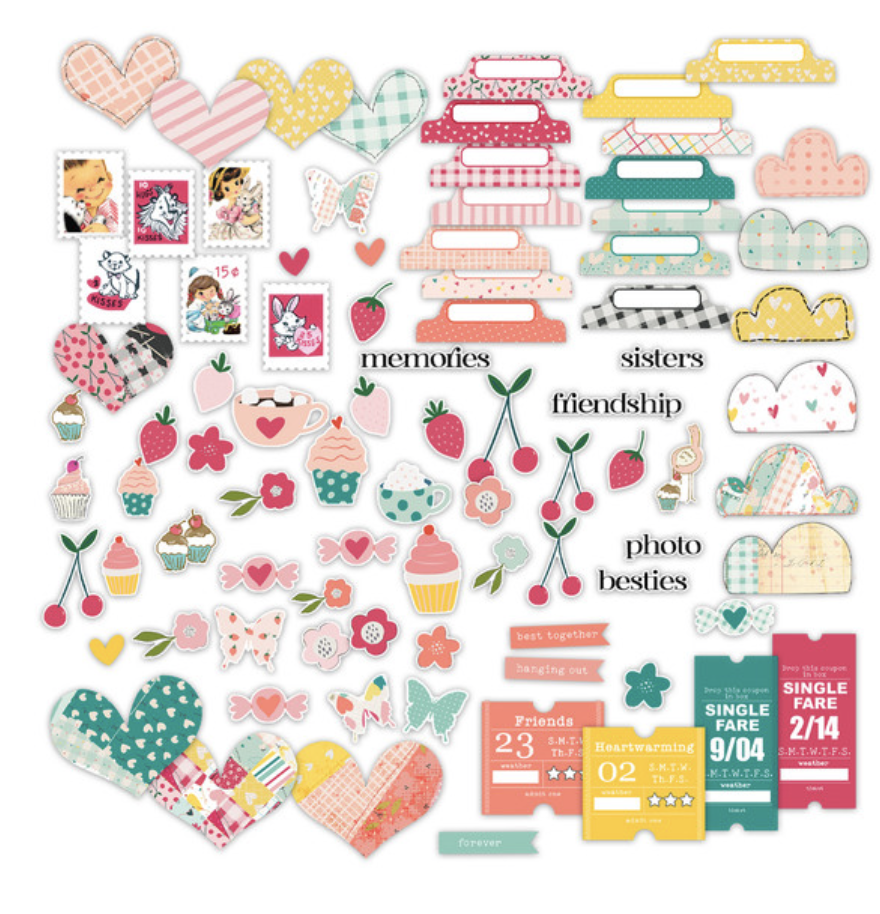 PRETTY LITTLE STUDIO LOVE IS KIND LOVELY MIX ASSORTED DIE CUTS;$7.99 <span class='red' style='font-weight:bold;'>SALE: $7.00</span>