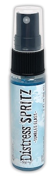 TIM HOLTZ DISTRESS SPRITZ TUMBLED GLASS;$5.50