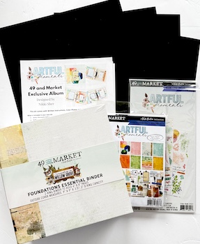 49 AND MARKET ARTFUL MOMENTS ALBUM KIT:$65.00