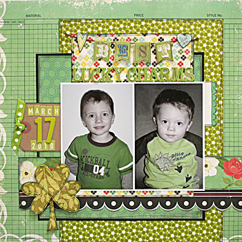 Monthly Scrapbooking Layout Kit Club at The ScrapRoom - www.scrap-room.com