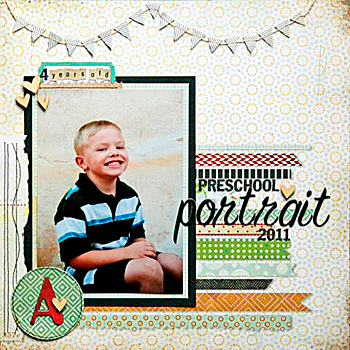 Monthly Scrapbooking Layout Kit Club at The ScrapRoom - www.scrap-room.com