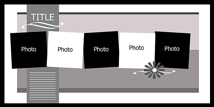 Monthly Scrapbooking Layout Kit Club at The ScrapRoom - www.scrap-room.com