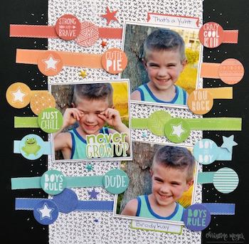 Monthly Scrapbooking Layout Kit Club at The ScrapRoom - www.scrap-room.com