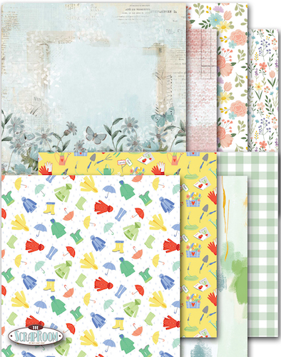 MARCH 2023 PATTERNED PAPER KIT  - $8.50