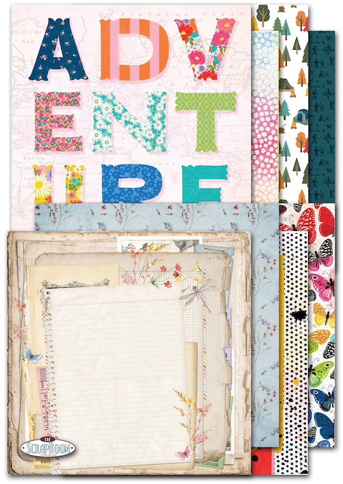 AUGUST 2024 PATTERNED PAPER KIT:$9.50