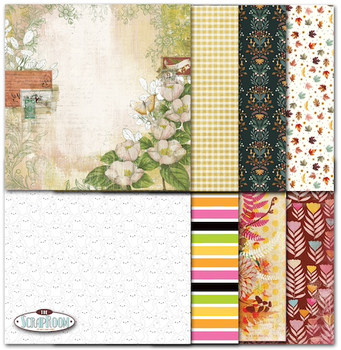 OCTOBER 2024 PATTERNED PAPER KIT  - $8.50