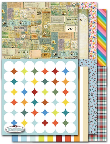 NOVEMBER 2025 PATTERNED PAPER KIT: $9.50