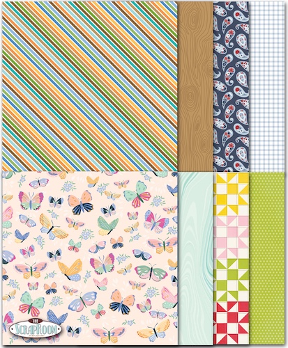 This month's Patterned Paper Club